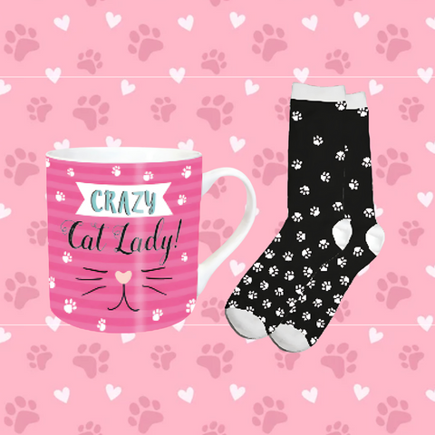 Crazy Cat Lover Gift Set