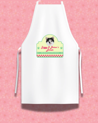 Personalised Kitchen Apron Diner's