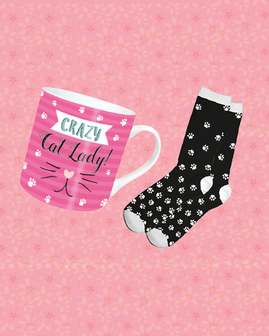 Crazy Cat Lover Gift Set