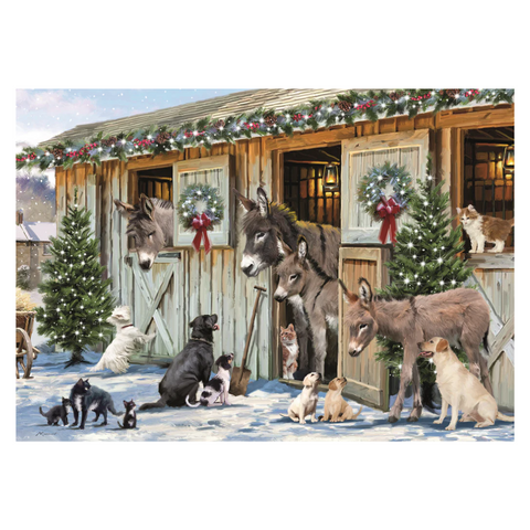 Festive Stable Friends - 500 Piece Jigsaw