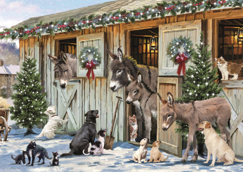 Festive Stable Friends - 500 Piece Jigsaw